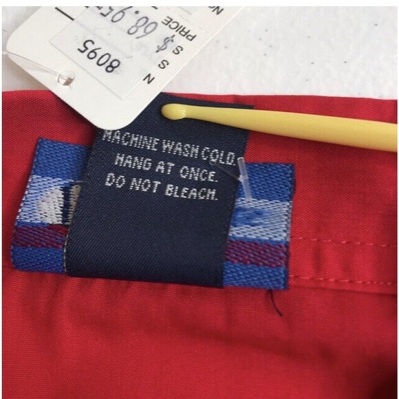 NWT Las Olas Crisp Red Lighthouse Rhinestone Collar 3/4 Sleeve Blouse Small - Picture 3 of 13